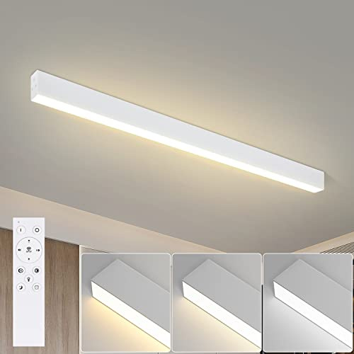 Glitzerlife LED Taklampa Vardagsrum 25W Vardagsrumslampa Modern 80CM Lång