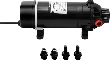 Vattenpump 160 Psi högtryck biltvättpump 220 V DC membran självsugande vattenpump för husvagn, camping, båt, marin, trädgård