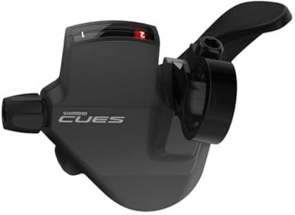 MEGHNA Fahrrad-Schalthebel links, 2 Gänge, SL-U4000-L, Daumenschaltung, links, für Mountainbike, Klapprad, Hybrid-Fahrrad, E-Bike