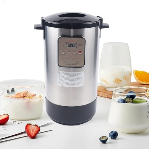 ExoticaBlend Macchina per Yogurt Commerciale in Acciaio Inossidabile da 12 Litri, Macchina per la Fermentazione Automatica di Grande capacità, Macchina per Yogurt alla Frutta