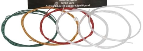 GIJMZY Corde per Chitarra da Concerto Corde for Chitarra Classica da 6 Pezzi Corde in Nylon Colorate Corde for Chitarra Classica Parti e Accessori for Chitarra for Strumenti Musicali