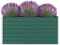 IKAYAA Hochbeet Metall 160 x 80 x 77 cm, Gemüsebeet, Pflanzkasten Outdoor, Blumenkasten, Garten Pflanzkasten Hoch, Blumenbeet, Hochbeete für Garten aus Stahl, Gartenbeet für Garten Grün