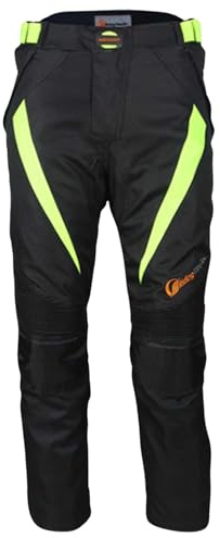 Msport Giacca Moto 4 Stagioni Impermeabile, Giacca Moto con Interno Termico Rimovibile, Antivento e Antipioggia - Pantaloni XXL