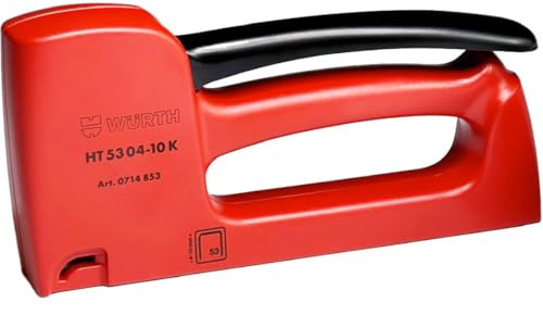Würth Handtacker HT53 manueller Tacker mit grosser Schlagkraft für dünnes Materiel, für Klammern 4mm, 6mm, 8mm, 10mm zum Tackern von Leinwänden, Folie, dünne Stoffe, Pappe