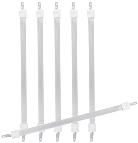 PENIKOKO 6pcs Heater Heating Element Replacement Heater Tubes Heating Elements Part Far Infrared Tube Electric Stove Quartz Roasting Furnace Insert Pipe White