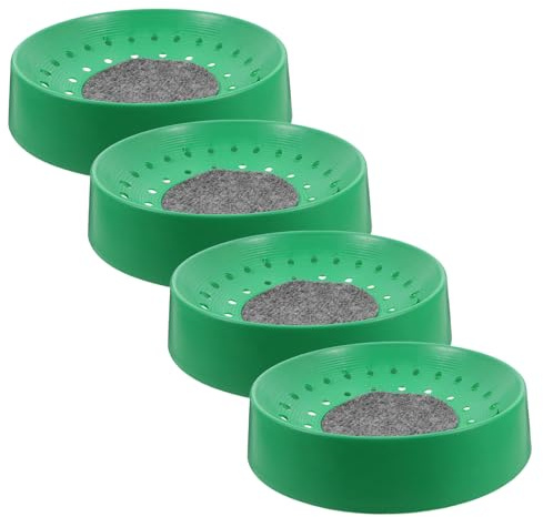 Abaodam Ciotole per Nidificazione Piccioni Set 4 Pezzi in ABS Verde Alta Durata e Facile Pulizia per Allevamento e Covata delle Uova