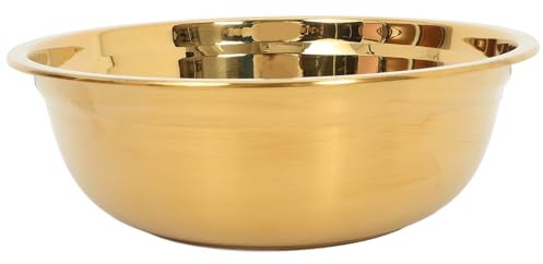PRETYZOOM Bol de Cocina de Acero Inoxidable Redondo, Duradero y Fácil de Mantener, Adecuado para Lavar Verduras y Uso Doméstico en Cocina Moderna