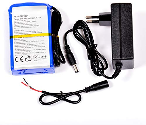 AFTERTECH PACCO BATTERIA PILA 24V 4200mAh 4,2Ah RICARICABILE AL LITIO 100x60x38mm F2E3