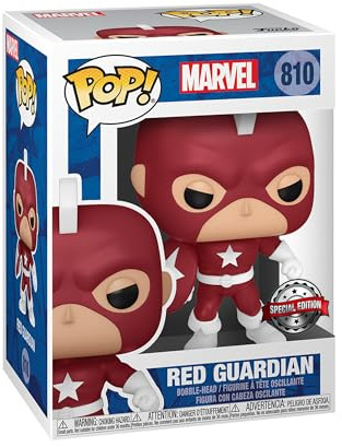 Funko POP! Marvel: Year Of the Shield - Red Guardian - Marvel Comics - Amazon Exclusive - Collectable Vinyl Figure - Gift Idea - Official Merchandise - Toys for Kids & Adults - Comic Books Fans