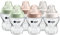 Tommee Tippee Closer to Nature Anti-Colic Baby Bottle, 260ml, Slow-Flow Breast-Like Teat for a Natural Latch, Anti-Colic Valve, Pack of 6