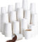 Nationwide Paper 50 White Paper Cups Without Lids, Single Wall, Takeaway for Hot and Cold Drinks, Party Cups,16oz (475ml)