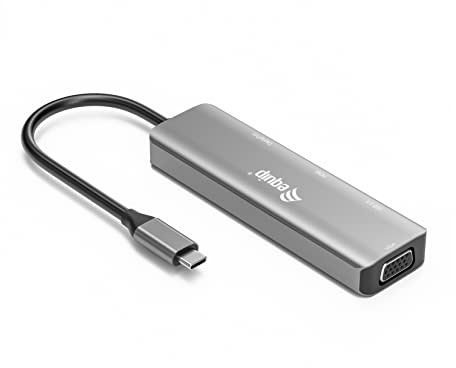 Equip 133485 Adaptateur USB-C vers HDMI/DisplayPort/VGA/USB
