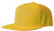 Boolavard Flat Bill Visor, Klassische Snapback-Mütze, blanko, verstellbare Krempe, hohe Oberseite, Trendiger Farbstil, einfarbige Baseballkappe (Gelb)