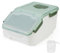 BELLE VOUS Rice Dispenser Large Plastic Food Storage Container - 5L Kitchen Bin with Measuring Cup and Airtight Lid - Cereal, Pet Food and Flour Organiser Pot