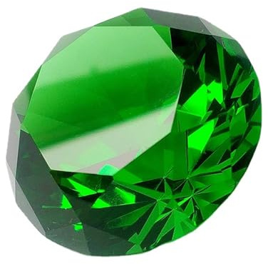 Eterspr 50 mm di cristallo verde, decorazione di diamanti, decorazione di nozze, decorazione di feste, vetrine