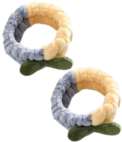 TOVINANNA 2pièces Bandes Faciales pour Laver le Visage et Maquiller Douces et Confortables pour Femmes et Filles Perfectes pour Spa et Douche