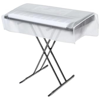 Copertura per Tastiera Pianoforte - Copri Tastiera Impermeabile Trasparente,Protettore Ripiegabile Impermeabile Per Tastiere 88 61 76 Tasti
