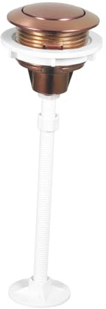 MagiDeal Repuestos para botón de descarga de inodoro, universal, redondo, de 38 mm, botón de un solo pulsador para tanque de inodoro, fácil de instalar para, Oro Rosa