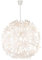 GLOBO Pendelleuchte Hängeleuchte Deckenleuchte, Wohnzimmerlampe, Blüten-Design, E27-Fassung, D 60 cm