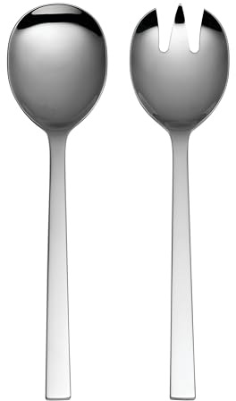 Oneida Chefs Table Salad Servers, 1.00 LB, Metallic