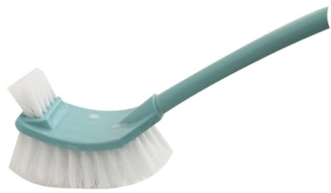 Escobilla Y Soporte para Inodoro De Baño, Juego De Escobilla Y Soporte para Inodoro, Cepillo De Inodoro De Diseño Curvo, Cepillo Limpiador Compacto para Inodoro para El Hogar(Azul)