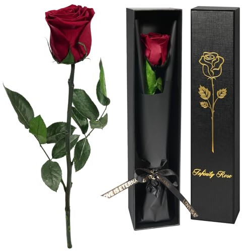 Yamonic Preserved Rose Gifts for Women,Forever Rose Gifts for Mum Grandma,Eternal Real Rose with Stem Birthday Gifts For Women, Xmas Gifts for Women,Mum, Valentines Gifts for Her