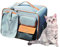 Galatée Hunderucksack, Haustier-Rucksack Mit Verbessertem Taillenpolster-Design Für Bessere Passform An Der Taille, Belüfteter Weicher Katzenrucksack Für Reisen, Wandern, Camping(Grau)