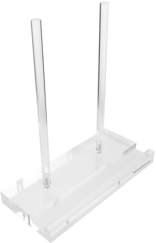 LIFKOME Clear Acrylic Book Stand for Display Transparent Multi Purpose Easel Holder for Cookbooks Tablets Menus Postcards Magazines Plates Space Saving Stable Design for Cafes Bookstores