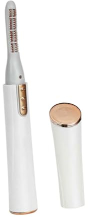 Anneome Rizador de Pestañas Eléctrico Portátil Blanco con Calefacción Rápida Diseño Mini para Mujeres Accesorios Profesionales para Elevación y Rizado Seguro