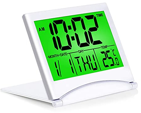 BUBEFSKD Digital Travel Alarm Clock For Home Bedroom Traveling Folding Clocks Folding Digital Clock