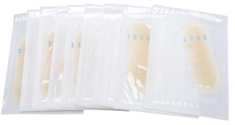 Dioche Nastro Copri Sopracciglia 20PCS Adesivo per Pelle Chiara con Trasferimento di Colore della Pelle - Perfetto per Saloni di Bellezza e Studi Personali, Silicone Morbido e Confortevole, Ideale