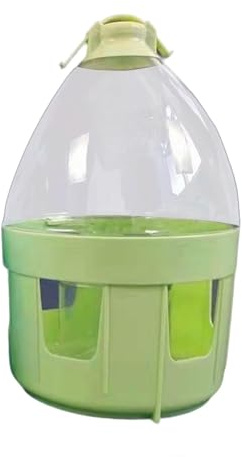 Sharplace Automatic Bird Waterer Sturdy Plastic Budgie Water Dispenser Pigeon Drinker Bird Cage Accessory Hanging Outdoor & Indoor Use for Parrots Chicken Dove Parakeet Quail, 6L