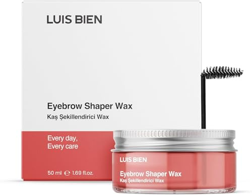 Luis Bien - Gel fijador y nutritivo para cejas - Con cepillo incluido - Efecto natural y fijación de larga duración - Fácil de usar - Incoloro - 50 ml