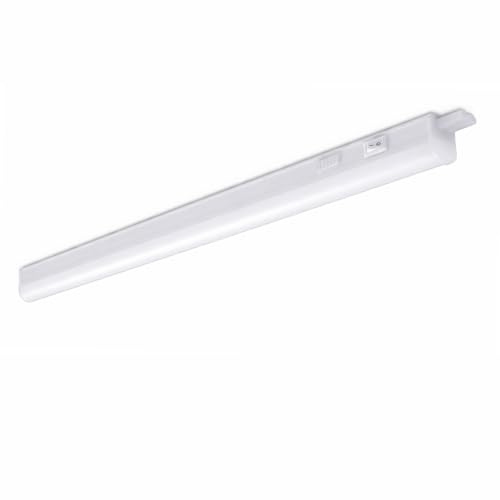 Vetrineinrete® Sottopensile led plafoniera neon tubo T5 30 60 90 120 cm reglette 5 9 14 18 watt per soffitto mensole ripiani tecnologia CCT (120 Cm 18W)