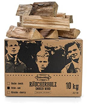 Axtschlag Bois de Fumage en caryer 10 kg, Multicolore Axtschlag Bois pour fumoir 10 kg Oak - Eiche