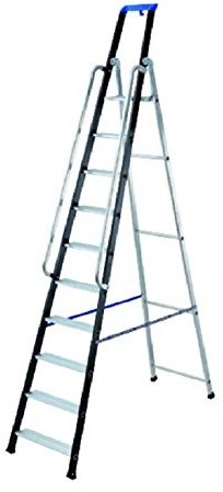 Gierre - scala professionale doppia con maniglioni - 10gr-aperta-cm-293/chiusa-cm-317