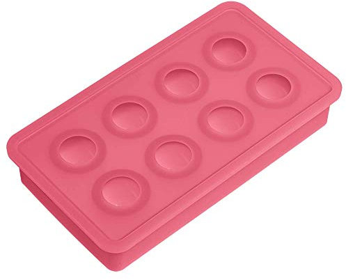 Lurch 10428 Eisbereiter aus BPA-freiem Platin Silikon für 8 Eiskugeln in der Größe 3 cm