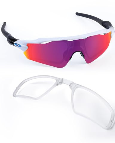 Saucer Inserto de clip | Inserto óptico Rx para Oakley Radar | Radar EV | Gafas de sol de la serie RadarLock - Transparente