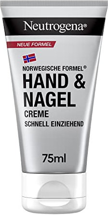 Neutrogena Crema mani ad assorbimento rapido, idratante con glicerina + vitamina E per mani dall'aspetto sano e unghie forti, crema idratante per mani molto secche da 50 ml