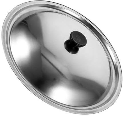 Garneck Topfdeckel Pfannendeckel Aus Edelstahl Kochtopfdeckel 24 Cm Kochgeschirr-Deckel Ersatz-Gewürztopf-Abdeckung Pfannen-Wok-Deckel Kleiner Topfdeckel