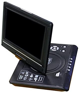 DVD-spelare för TV, 9.8 Bärbar DVD-spelare HD-videospelare AV-ingång Utgång Bil Mini-TV Spelenhet för familjefilmer