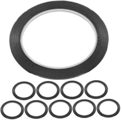 WEKADRIN 10pcs Black Tape Pet Film Dry Erase Board Grid Marking Tapes for Classroom and Office Presentations