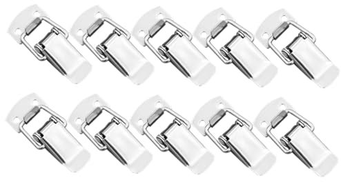 DOITOOL Lot De 10 Loquets À Bascule À Ressort En Acier Inoxydable Argenté