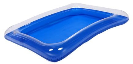 KICHOUSE Sabbiera Gonfiabile per Vassoio Portatile per Giocare con Sabbia Casa per Attività Educative e Creatività senza Disordine