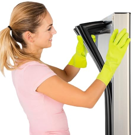 NBEST Junta de Sello Magnético Puerta Universal de frigorífico congelador,Junta de Goma para Fridge Freezer,Negro