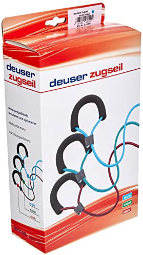 Deuser Unisex – Erwachsene Zugseil leicht Fitnessband, blau, one Size