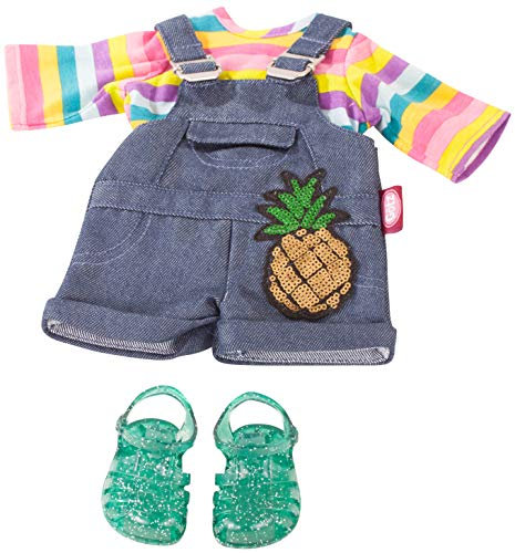 Götz 3402930 Kombination Tropical - Puppenbekleidung Gr. XL - 4-teiliges Bekleidungs- und Zubehörset für Stehpuppen 45 - 50 cm