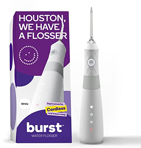 BURST Electric Water Flosser for Teeth Cleaning (3 Modes/White)