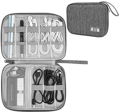 XINGXINRONG Borsa Accessori Elettronici, Elettronica Viaggio Borsa Custodia Cavi Organizzatore per Caricatore Portatile, Chiavetta USB, Auricolare, Scheda SD,Power Bank, Hard Disk, 1 CONFEZIONE