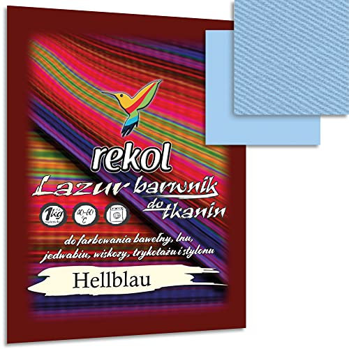 Wohnkult 18 g Textilfarbe Lazur Stofffarbe Färben Nachfärben 15 Auswahl (Hellblau)